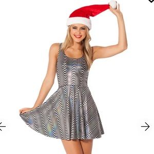 Blackmilk Woo Woo reversible skater dress